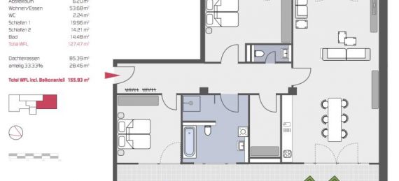 Exklusive ETWs Düsseldorf Grundriss #3