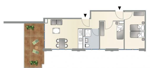 Park Lofts Business Apartments Grundriss #3