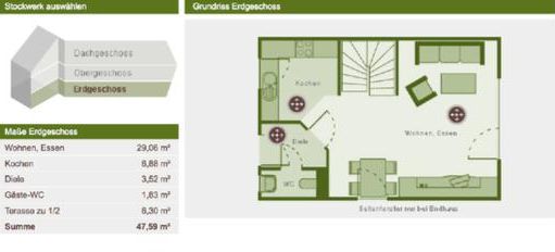 Reihenhäuser Duisburg Grundriss #1
